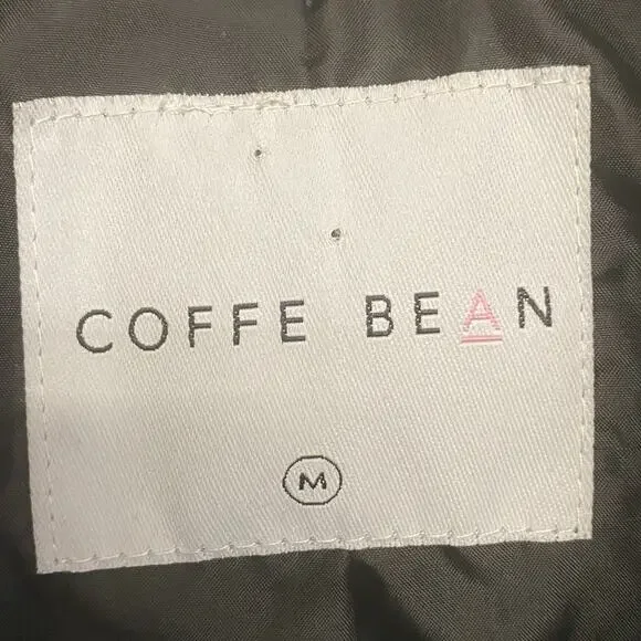 Coffee Bean Star Studded Faux Leather Fringe Black Moto Motorcycle Jacket Medium - Picture 4 of 13